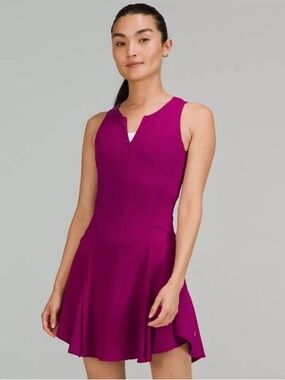 Lululemon Everlux Tennis Dress Magenta Size 8